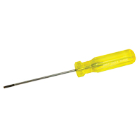 Tournevis &agrave; fente d'&eacute;lectricien, Tige de 1/8", Ronde, 7-1/4" lo, Prise en Plastique Superchem Industries