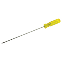 Tournevis &agrave; fente d'&eacute;lectricien, Tige de 1/8", Ronde, 11-1/2" lo, Prise en Plastique Superchem Industries