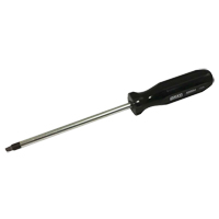 Square Screwdriver, #4 Tip, Round, 9-3/4" L, Plastic Handle Superchem Industries