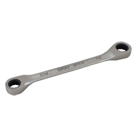 Double Box End Gear Ratcheting Wrench, 12 Point, 5/16" x 3/8", Plain Finish Superchem Industries