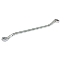 Box End Wrench, 12 Point, 10 mm x 11 mm, 15° Offset, Chrome Finish Superchem Industries