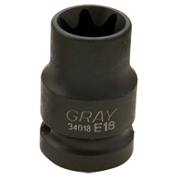 Torx&reg; Socket, 1/2", 1/2" Drive, 6 Points Superchem Industries