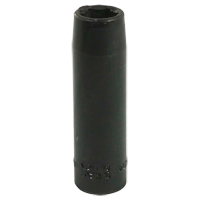 Socket, Impact, 7/16", 3/8" Drive, 6 Points, Deep Superchem Industries