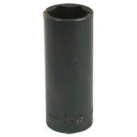 Socket, Impact, 3/4", 3/8" Drive, 6 Points, Deep Superchem Industries