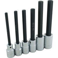 Hex Head Socket Set, Hex, 1/2" Drive, 6 Pcs Superchem Industries