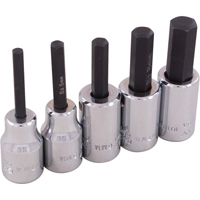 Jeu de douilles &agrave; t&ecirc;te hexagonale, Hexagonale, Prise 3/8", 5 mrcx Superchem Industries