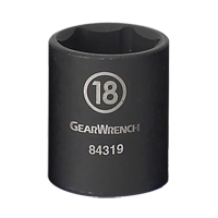 Socket, Impact, 11 mm, 3/8" Drive, 6 Points Superchem Industries