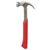 Curved Claw Smooth-Face Hammer, 20 oz., Solid Steel Handle, 14" L Superchem Industries