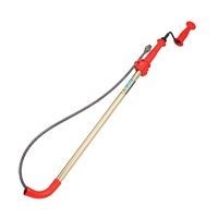 Toilet Auger, Manual, Bulb, 6' Cable Length, 1/2" Cable Diameter Superchem Industries