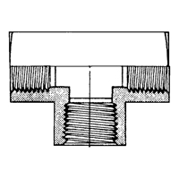 Raccord En T&eacute; Femelle, Laiton, 1/8" Superchem Industries