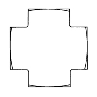 Cross 1/8" NPT Superchem Industries