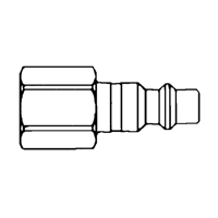 Quick Couplers - 1/2" Industrial, One Way Shut-Off - Plugs, 3/8" Superchem Industries