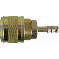 Automax 1/4" Hose Barb Quick Coupler, Brass Superchem Industries