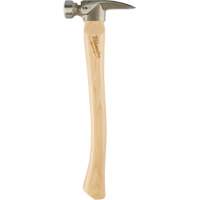 Milled Face Framing Hammer, 19 oz., Wood Handle, 16" L Superchem Industries