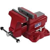 Utility HD Bench Vise, 6-1/2" Jaw Width, 4-1/4" Throat Depth Superchem Industries