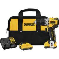 Xtreme Brushless Hammer Drill Kit, 12 V, 3/8", 250 UWO, 0-1500 RPM Superchem Industries