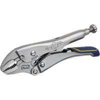 Fast Release Locking Pliers with Wire Cutter, 5" Length, Curved Jaw Superchem Industries