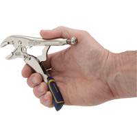 Fast Release Locking Pliers with Wire Cutter, 5" Length, Curved Jaw Superchem Industries