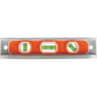 Torpedo Level, 9" L, Aluminum, 3 Vials, Magnetic Superchem Industries