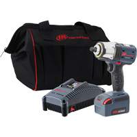 IQv20 Compact Cordless Impact Wrench Kit, 20 V, 1/2" Socket Superchem Industries