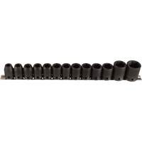 Socket Set, 13 Pcs, Impact, 1/2" Drive Size Superchem Industries