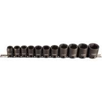 Socket Set, 11 Pcs, Impact, 1/2" Drive Size Superchem Industries