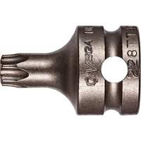 Socket Bit, Torx&reg; Tamper, 25 x 1" L, 3/8" Drive Superchem Industries