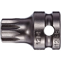 Socket Bit, Triple Square, 5 x 1" L, 3/8" Drive Superchem Industries