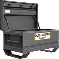 Jobsite Storage Box, 32" x 19" x 17-13/16", Steel, Grey Superchem Industries