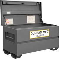 Jobsite Storage Box, 48" x 24" x 27-13/16", Steel, Grey Superchem Industries