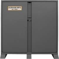 Jobsite Storage Shelving Cabinet, Steel, 47.5 Cubic Feet, Grey Superchem Industries
