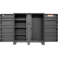Jobsite Storage Shelving Cabinet, Steel, 47.5 Cubic Feet, Grey Superchem Industries