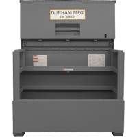 Piano Style Jobsite Storage Box, 60-1/2" W x 34-3/4" D x 49-3/8" H, Grey Superchem Industries