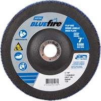 BlueFire R884P Coarse Grit Flap Disc, 7" x 7/8", Type 27, 80 Grit, Zirconia Alumina Superchem Industries