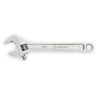 Adjustable Wrench, 12" L, 1-1/2" Max Width, Chrome Superchem Industries