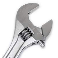 Adjustable Wrench - Bagged, 8" L, 1-1/8"/29 mm Max Width, Chrome Superchem Industries