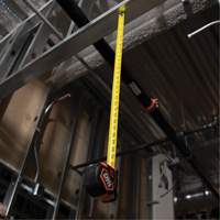 Magnetic Double-Hook Tape Measure, 25', Imperial Graduations Superchem Industries