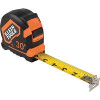 Magnetic Double Hook Tape Measure, 30', 1/16" Graduations Superchem Industries