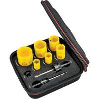 Deep Cut Hole Saw Kit, 9 Pieces Superchem Industries