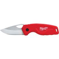 Compact Folding Knife, 2-1/2" Blade, Stainless Steel Blade, Metal Handle Superchem Industries
