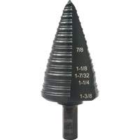 #12 Multi-Hole Step Drill Bit, 7/8" - 1-3/8" , 1/16" Increments, High Speed Steel Superchem Industries