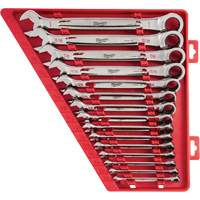 Ratcheting Wrench Set, Combination, 15 Pieces, Imperial Superchem Industries