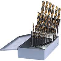 DRILLCO Metric Jobber Length Drill Bit Set, 25 Pieces, High Speed Steel Superchem Industries