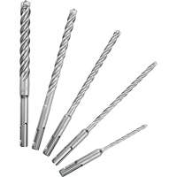 Trousse de forets &agrave; 4 cannelures pour perceuse &agrave; percussion MX4, 5 morceaux, Carbure Superchem Industries