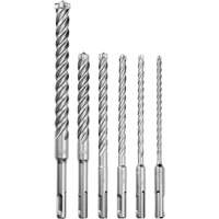 Trousse de forets &agrave; 4 cannelures pour perceuse &agrave; percussion MX4, 6 morceaux, Carbure Superchem Industries