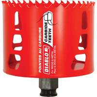 Wood & Metal Hole Saw, 3-1/2", 2-3/8" Depth of Cut, Carbide Superchem Industries