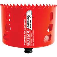 Wood & Metal Hole Saw, 4", 2-3/8" Depth of Cut, Carbide Superchem Industries