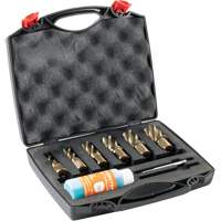 Ensemble de fraises annulaires &agrave; carotter SST, Bronze, Profondeur de la coupe de 1", Tige 3/4" Superchem Industries