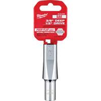 SAE Socket with Four Flat Sides, 3/8", 1/2" Drive, 6 Points, Deep Superchem Industries
