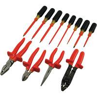 Jeu de pinces et tournevis isol&eacute;s, 1000 V, 12 Mcx Superchem Industries